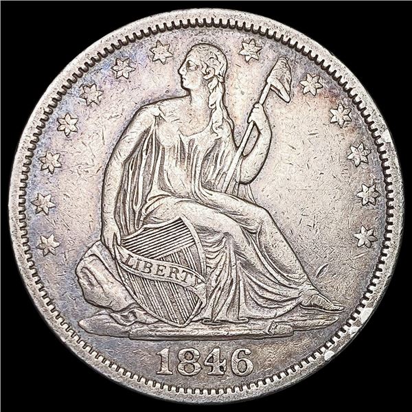 1846-O Seated Liberty Half Dollar LIGHTLY CIRCULATED