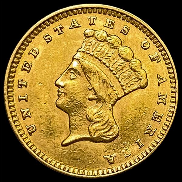 1874 Indian Princess Gold Dollar CHOICE AU