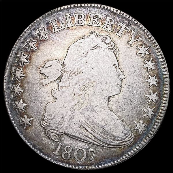 1807 Draped Bust Half Dollar NICELY CIRCULATED
