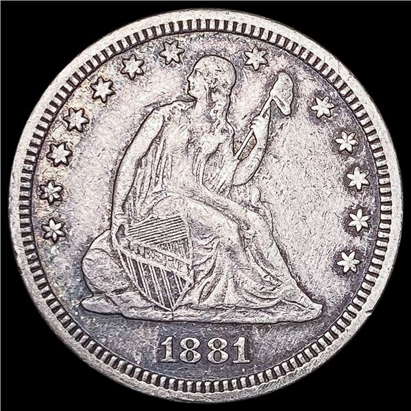 1881 Seated Liberty Quarter LIGHTLY CIRCULATED