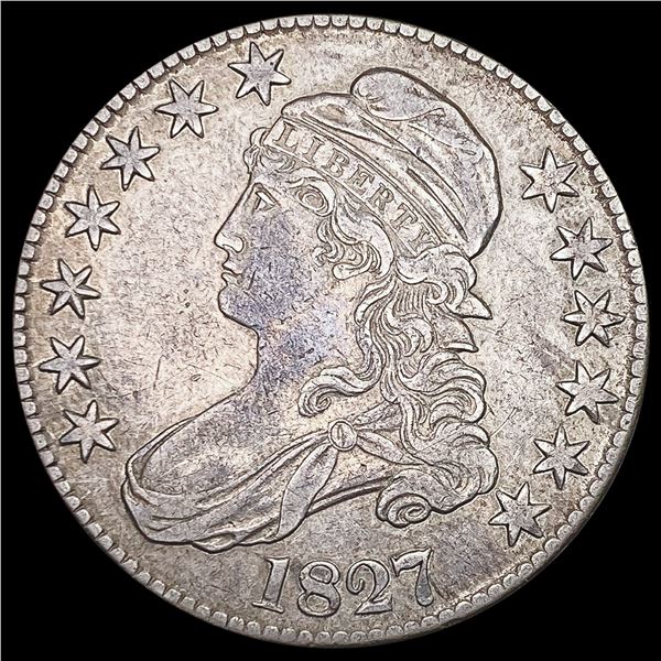 1827 Capped Bust Half Dollar NEARLY UNCIRCULATED