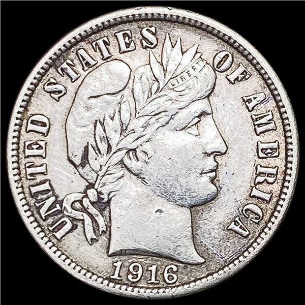 1916-S Barber Dime CLOSELY UNCIRCULATED