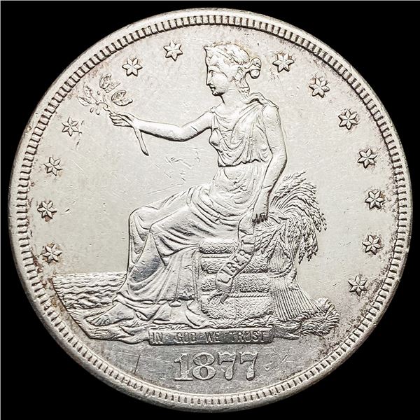 1877-S Trade Dollar CHOICE AU