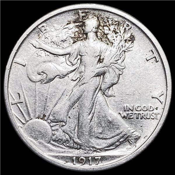 1917 Walking Liberty Half Dollar LIGHTLY CIRCULATED