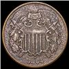 Image 1 : 1864 Two-Cent Piece NEARLY UNCIRCULATED
