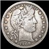 Image 1 : 1908 Barber Quarter NICELY CIRCULATED