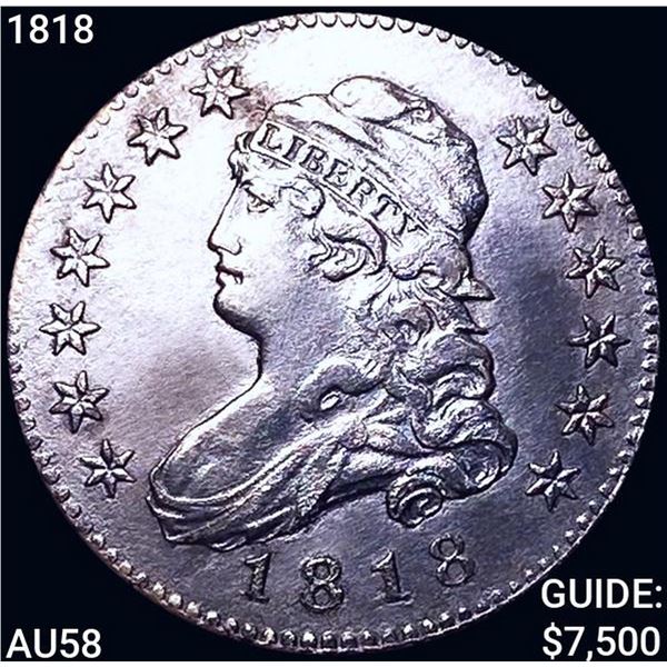 1818 Capped Bust Quarter CHOICE AU