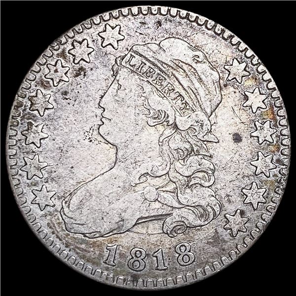 1818 Capped Bust Quarter NICELY CIRCULATED