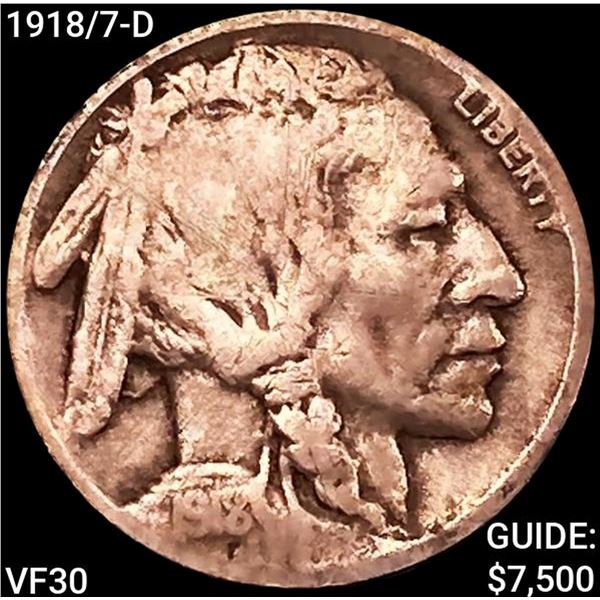 1918/7-D Buffalo Nickel LIGHTLY CIRCULATED
