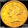 Image 1 : 1854-C $5 Gold Half Eagle HIGH GRADE