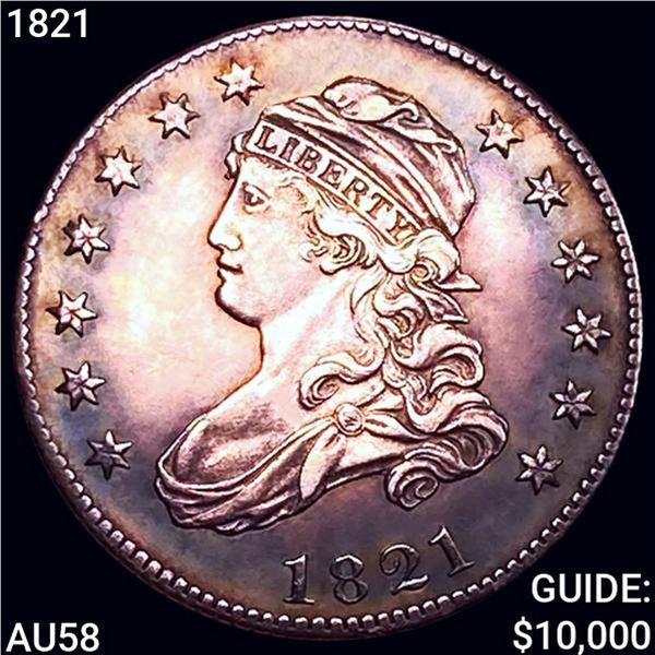1821 Capped Bust Quarter CHOICE AU