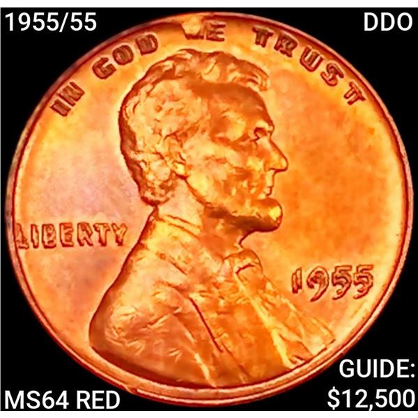 1955/55 DDO Wheat Cent CHOICE BU RD