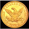 Image 2 : 1861 $5 Gold Half Eagle CHOICE BU