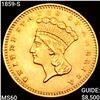 Image 1 : 1859-S Rare Gold Dollar UNCIRCULATED