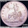 Image 1 : 1874-CC Silver Trade Dollar CHOICE BU