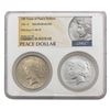 Image 4 : 1923-2023 [6] Morgan & Peace Dollars NGC PF/MS70