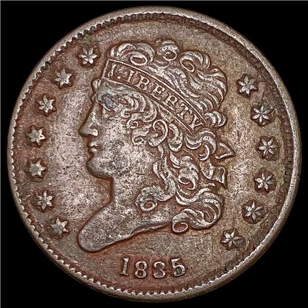 1835 Classic Head Half Cent CLOSELY UNCIRCULATED