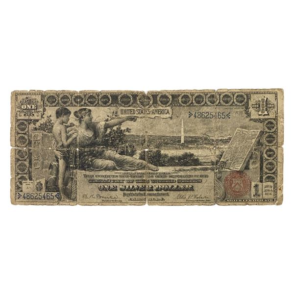 1896 $1 Silver Certificate Note