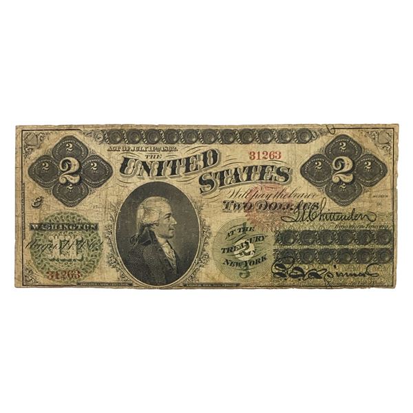 1862 $2 Legal Tender Note