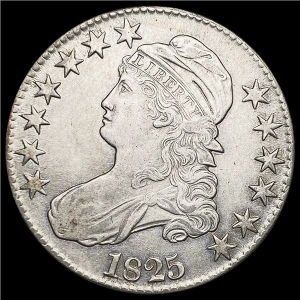 1825 Capped Bust Half Dollar CHOICE AU