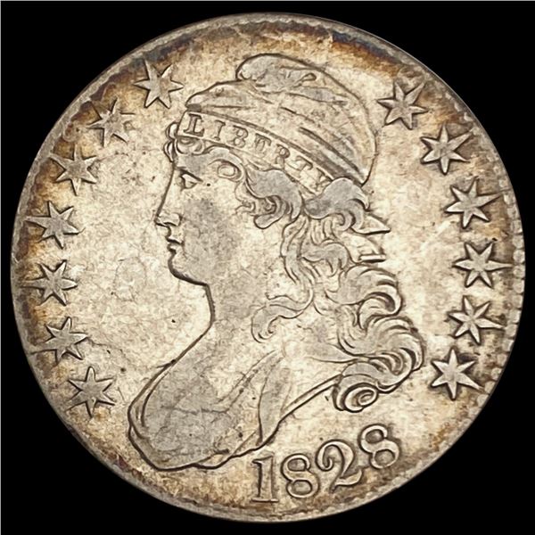 1828 Capped Bust Half Dollar CLOSELY UNCIRCULATED