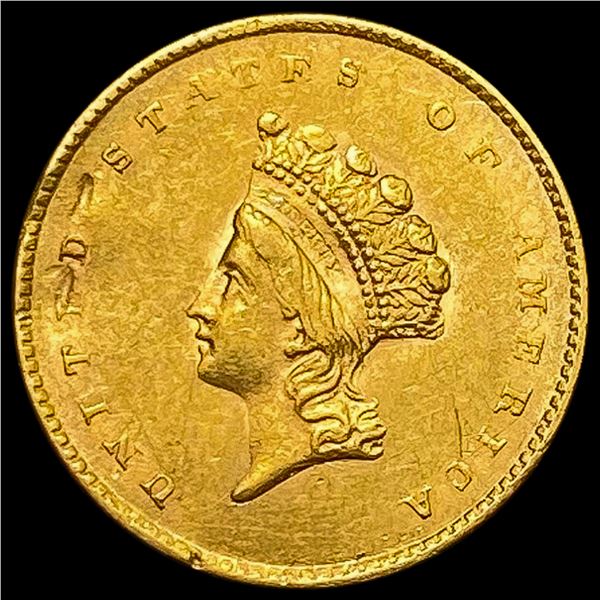 1855 Indian Princess Head Gold Dollar CLOSELY UNCIRCULATED