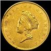 Image 1 : 1855 Indian Princess Head Gold Dollar CLOSELY UNCIRCULATED