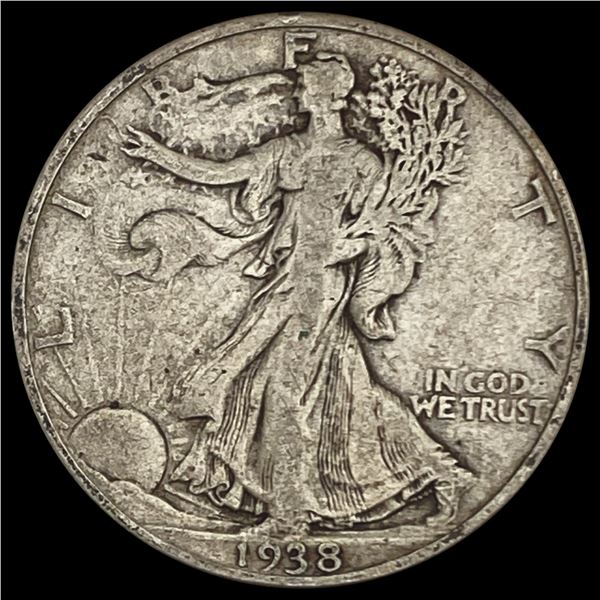 1938-D Walking Liberty Half Dollar LIGHTLY CIRCULATED