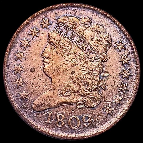 1809 Classic Head Half Cent CHOICE AU
