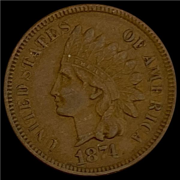 1874 Indian Head Cent CLOSELY UNCIRCULATED