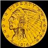 1914-D Indian Head Quarter Eagle CLOSELY UNCIRCULATED