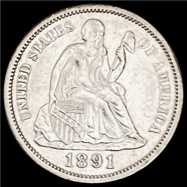 1891 Seated Liberty Dime UNCIRCULATED