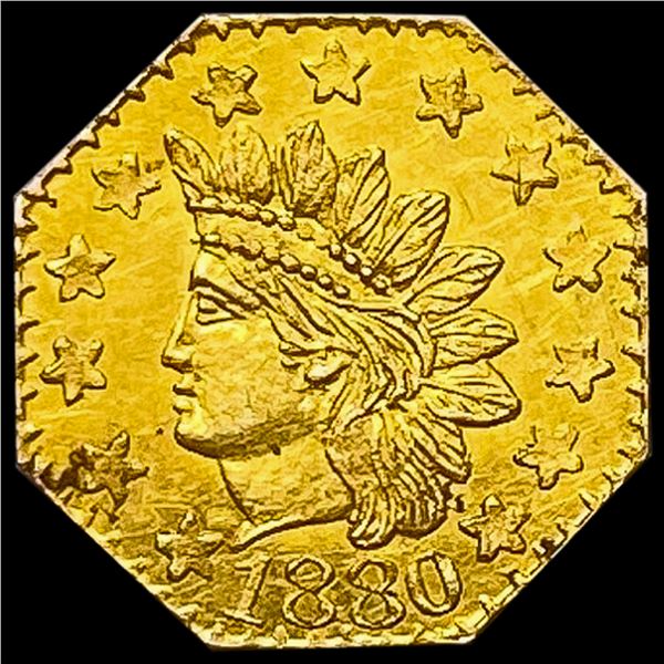 1880 California Gold 1/2 Dollar Token UNCIRCULATED