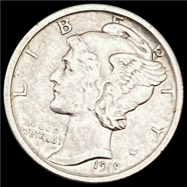 1918-S Mercury Dime NEARLY UNCIRCULATED