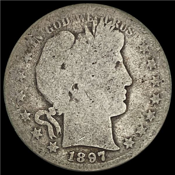 1897-S Barber Quarter NICELY CIRCULATED