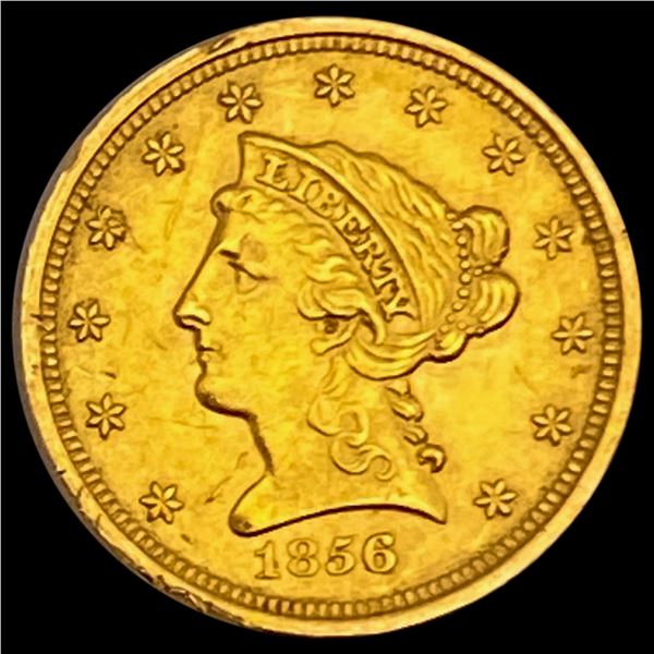 1856 $2.50 Liberty Head Quarter Eagle CLOSELY UNCIRCULATED