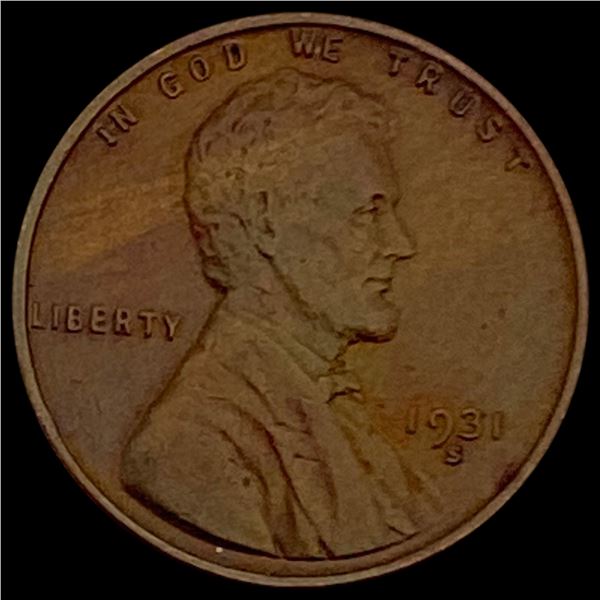 1931-S Lincoln Wheat Cent CHOICE AU