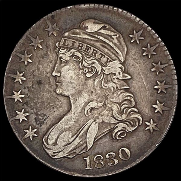 1830 Capped Bust Half Dollar LIGHTLY CIRCULATED