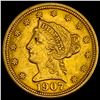 Image 1 : 1907 Liberty Head Quarter Eagle UNCIRCULATED