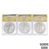 1990-1992 $1 Silver Eagle ANACS MS63-68