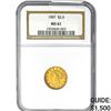 Image 1 : 1907 $2.5 Liberty Head NGC MS61