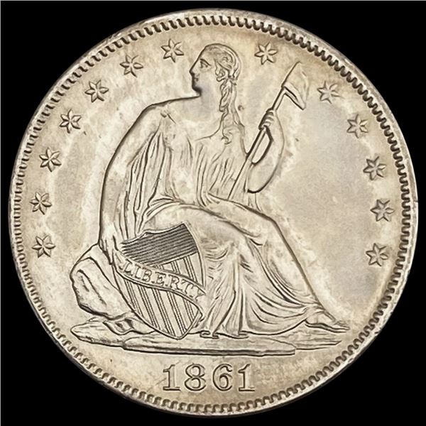 1861 Seated Liberty Half Dollar UNCIRCULATED