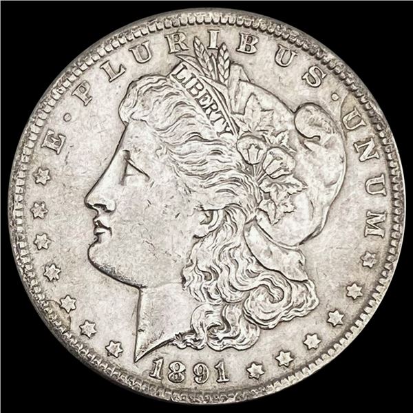 1891 Morgan Dollar NEARLY UNCIRCULATED