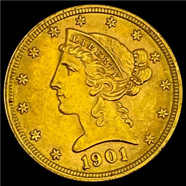 1901 Liberty Head Half Eagle UNCIRCULATED
