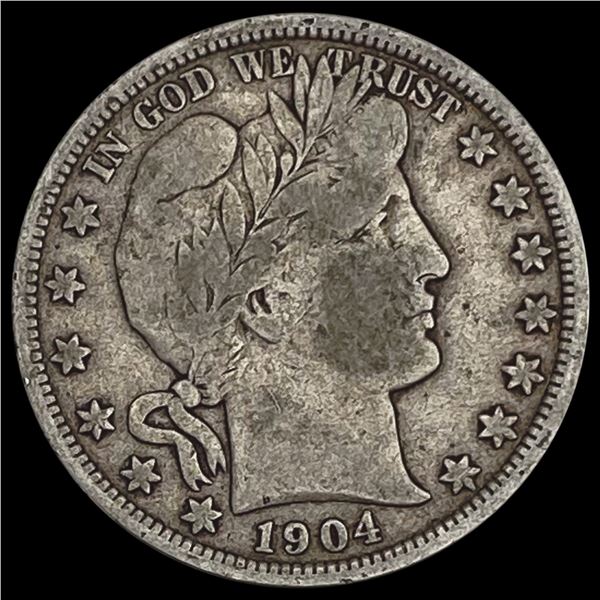 1904-O Barber Half Dollar NICELY CIRCULATED