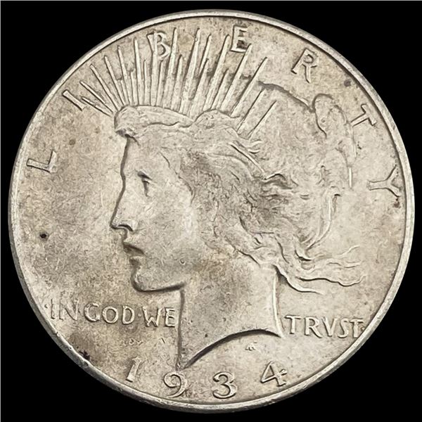 1934-S Peace Dollar LIGHTLY CIRCULATED