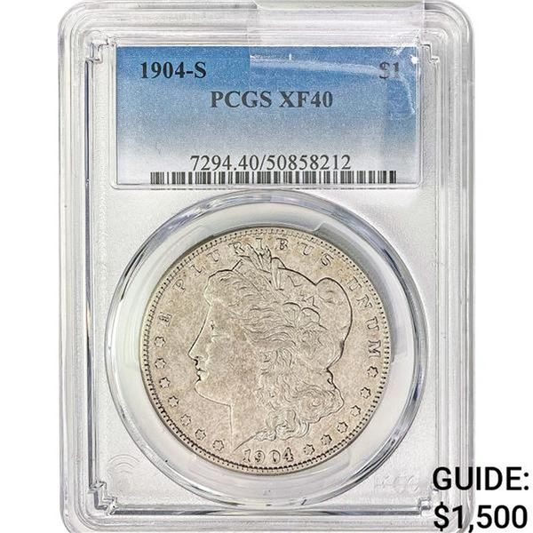 1904-S Morgan Silver Dollar PCGS XF40