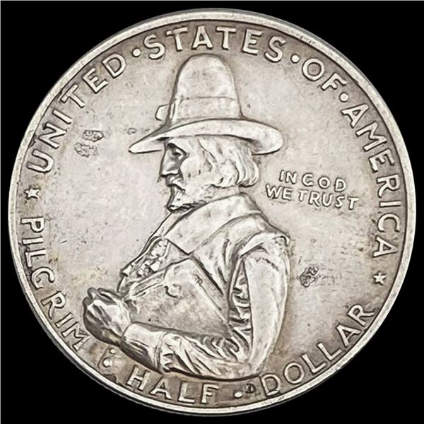 1920 Pilgrim Tercentenary Half Dollar CLOSELY UNCIRCULATED