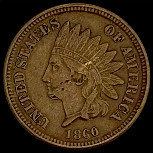 1860 Indian Head Cent CLOSELY UNCIRCULATED