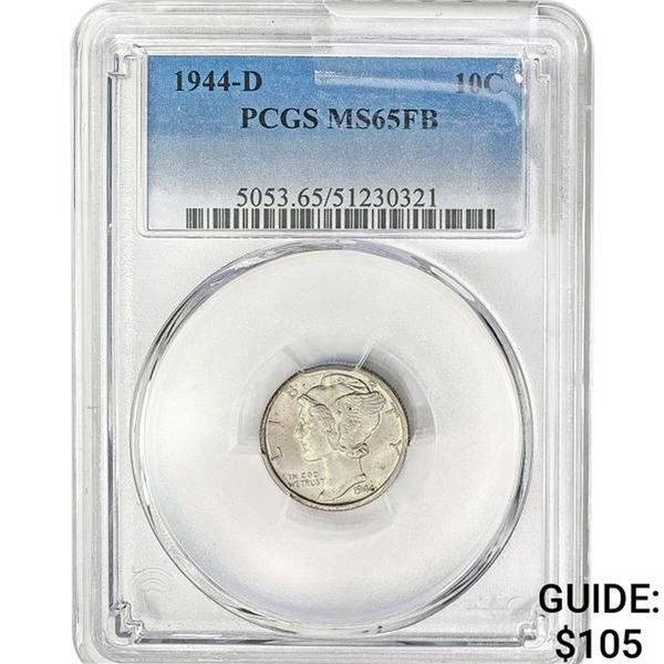 1944-D Mercury Dime PCGS MS65FB